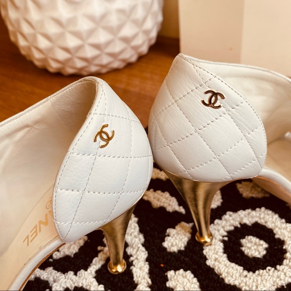 CHANEL Open Toe D'Orsay Booties Heel - Picture 3 of 9